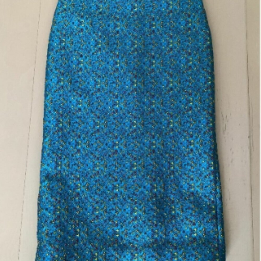 NWOT MARNI GOMAS23HU0 TP596 JQB44 Cobalt GONNA Floral Jacquard Skirt XS US2 $699